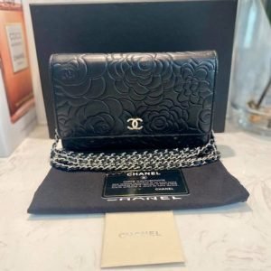 100% Authentic Chanel Camellia WOC in Lambskin Series 19xxxx