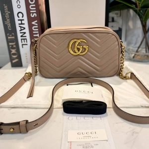 100% Authentic Gucci GG Marmont Small Matelasse Sling Bag