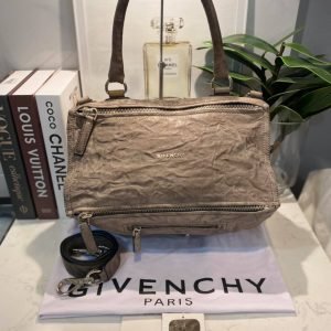 100% Authentic Givenchy Pandora Medium in Distressed Leather Brown Grey